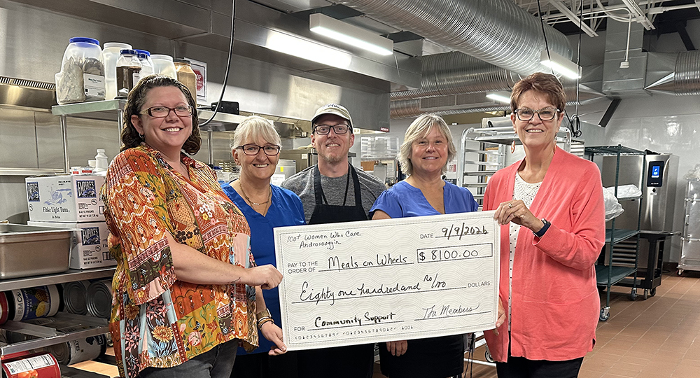 100+Women Who Care Androscoggin supports Meals on Wheels
